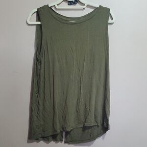 Old Navy Olive Green Sleeveless Women's Top Size Large